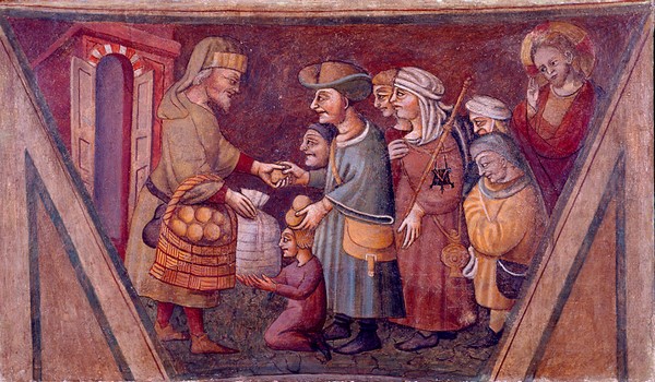 Opere di Misericordia - 1440 - 1460 - Affresco Ambito Parmense - Galleria Nazionale di Parma - Palazzo della Pilotta