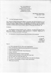  Closing of Central Government Offices in connection with General Elections to Lok Sabha 2024