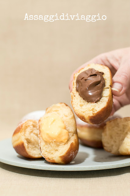 Krapfen di Massari e Crema spalmabile al cioccolato di Di Carlo