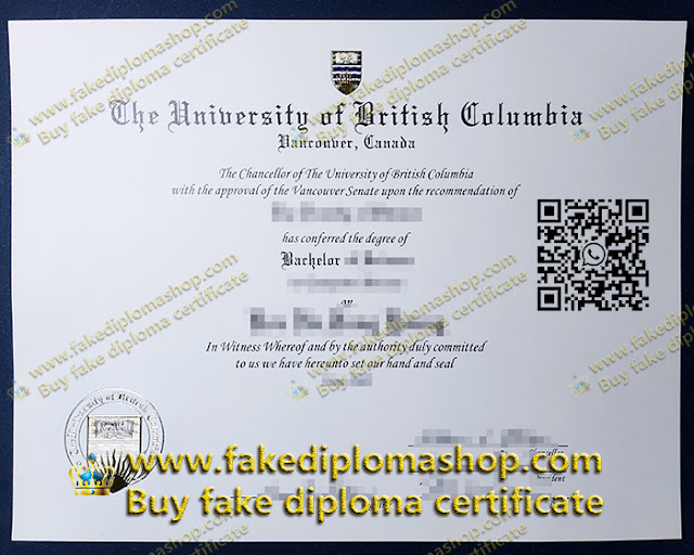 UBC degree, University of British Columbia diploma