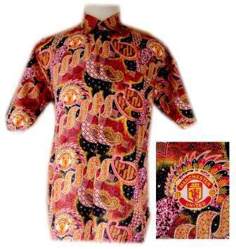 mamushop Baju  Batik  Bola  Manchester United 