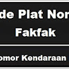 Kode Plat Nomor Kendaraan Fakfak