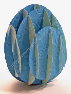 sliceform Easter egg