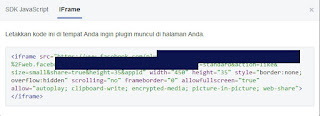 gambar Pasang fanpage facebook di blog
