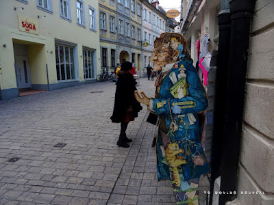 Πεζόδρομος στο Μπάμπεργκ της Γερμανίας / Street view in Bamberg, Germany