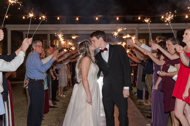 Shenandoah Mill in Gilbert AZ Wedding Photo of the sparkler exit by Micah Carling Photography