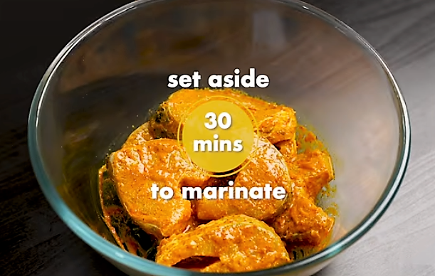 marinate the fish for curry recipe