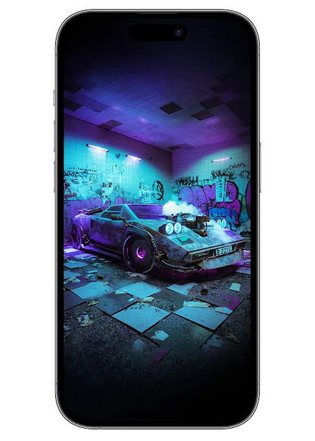 HD Cyberpunk Car Wallpaper Phone