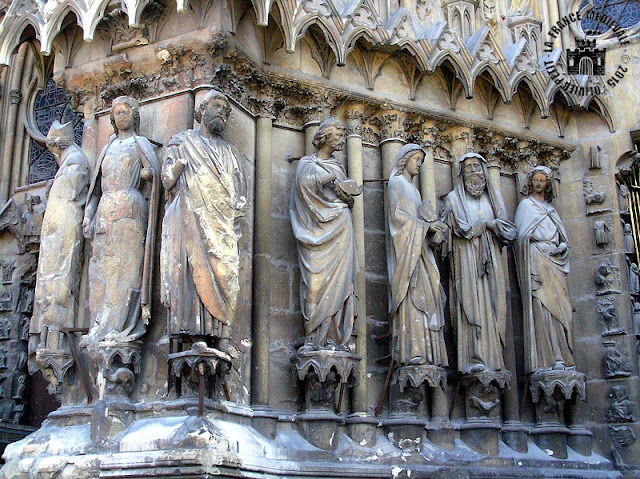 REIMS (51) - Cathédrale Notre-Dame (Extérieur - Façade occidentale)