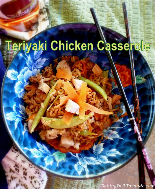 Teriyaki Chicken Casserole | recipe developed by Karen of www.BakingInATornado.com | #recipe #dinner