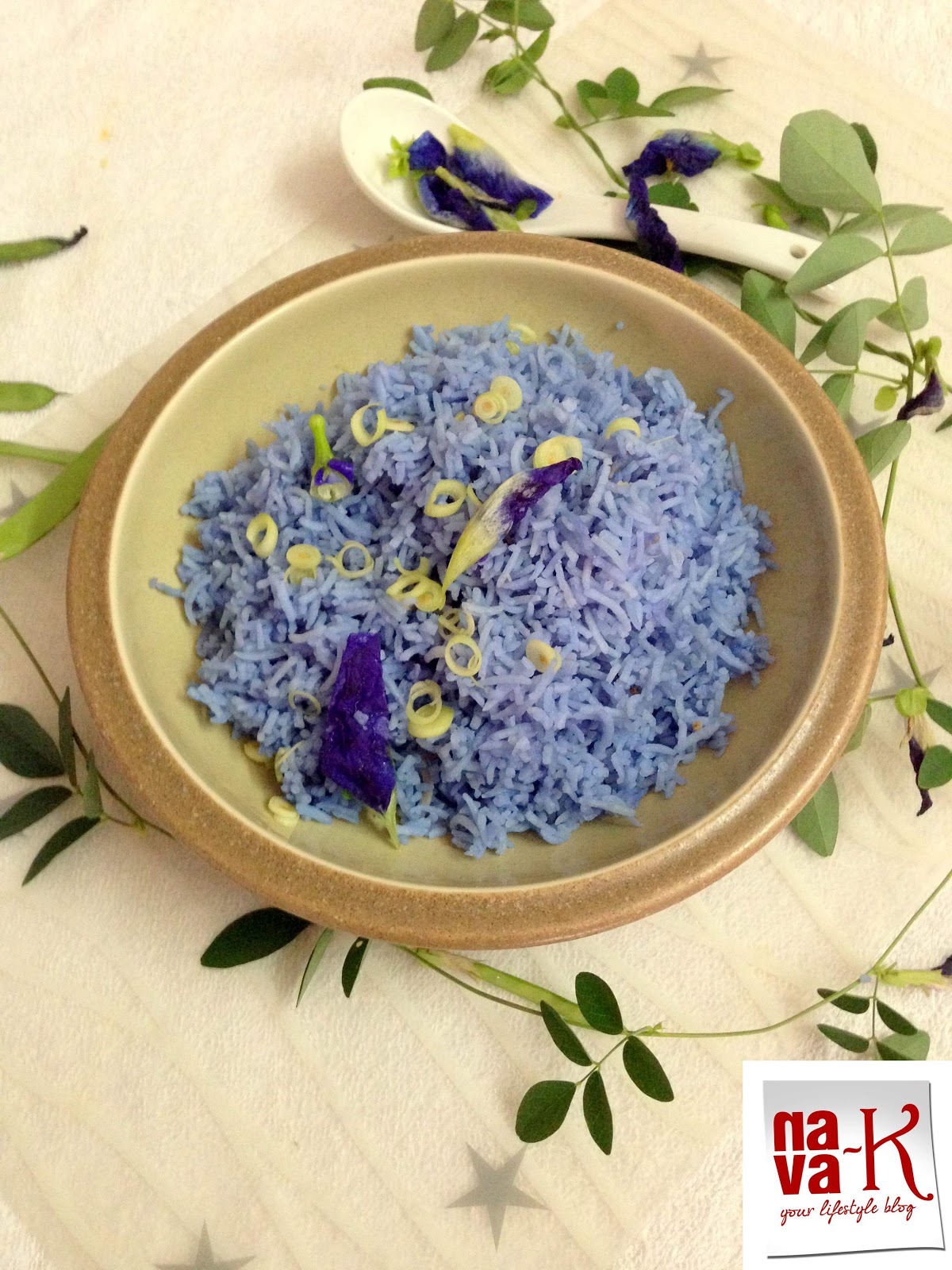 nava-k: Nasi Bunga Telang Serai /Blue Pea Lemongrass Rice