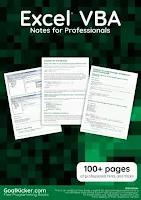 ExcelVBA Notes For Professionals