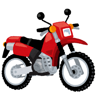 オフロードバイクのイラスト