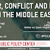 Policy Dialogue - Water, Conflict and Peace in the Middle East: online