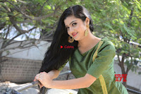 Akshitha cute beauty in Green Salwar at Satya Gang Movie Audio Success meet ~  Exclusive Galleries 038.jpg