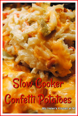 Slow Cooker Confetti Potatoes at Miz Helen's Country Cottage