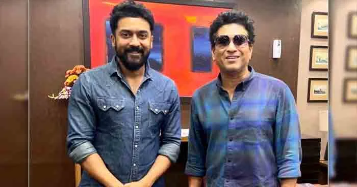 Suriya Meets Cricket Legend Sachin Tendulkar & Shares An Adorable Post On Instagram: 'Respect & Love', Mumbai, News, Sachin Tendulker, Cricket, Sports, Cine Actor, National