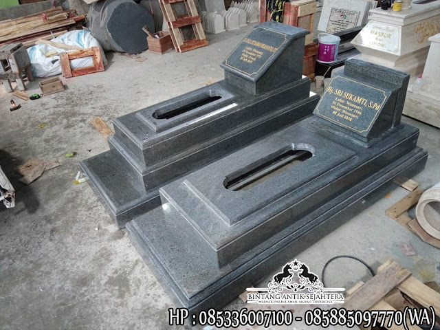 Jual Kijing Makam Granit Pasir Model Trap Elegan