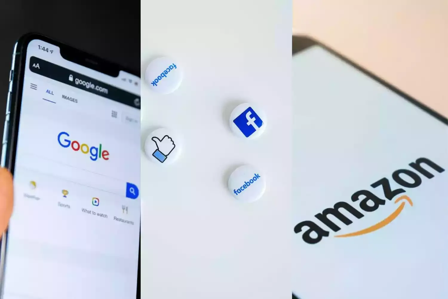 Amazon, Facebook, Google