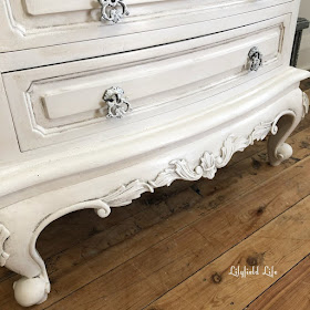 using wax to create patina on painted furniture  french look Lilyfield Life