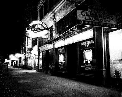 Backstage Nightclub, Wilson Avenue, Uptown, Chicago. Building now owned by JPUSA.