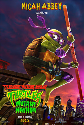 Teenage Mutant Ninja Turtles Mutant Mayhem Animated Movie Character Poster Donnie