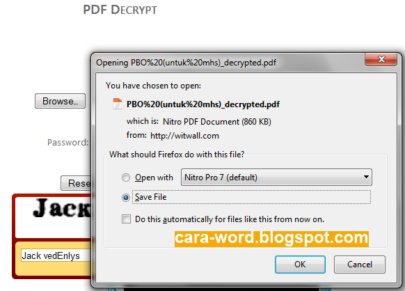 Cara Menghilangkan Password Pdf Tanpa Software  Cara Word