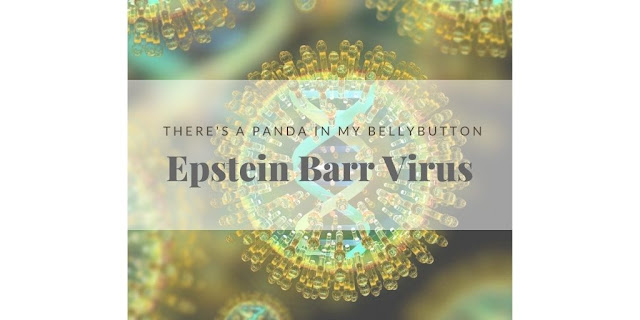 Grapic of the Epstein Barr Virus under a microscope.
