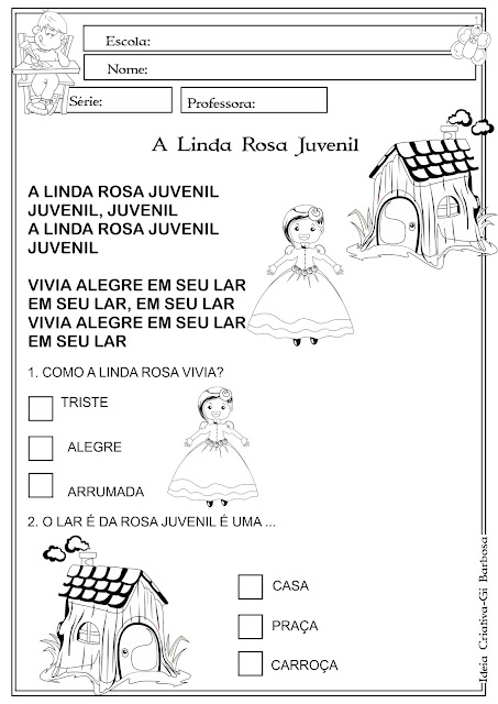 Atividade A Linda Rosa Juvenil 