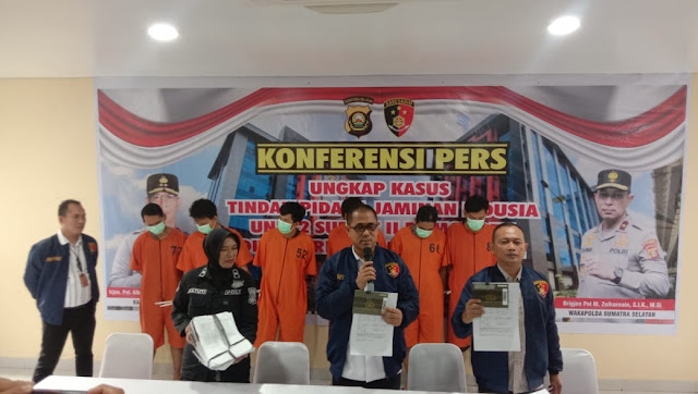 Unit Subdit II Fismondev Ditkrimsus Polda Sumsel Amankan 6 Pelaku Kontrak Fiktif