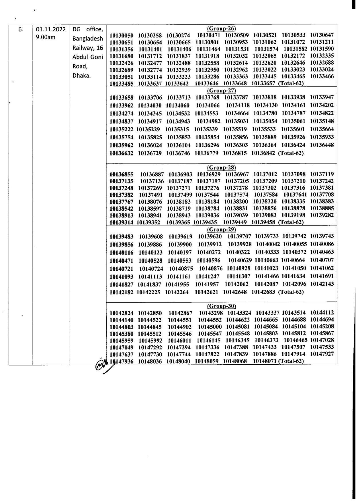 Bangladesh Railway Viva Exam Date Published