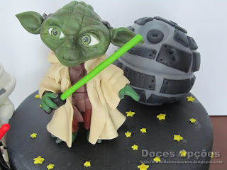 yoda sugar paste cake