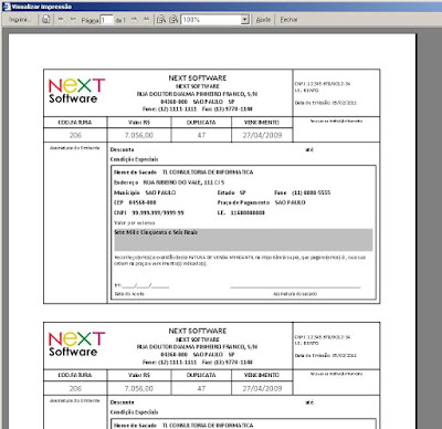 NeXT ERP 1414 Duplicata