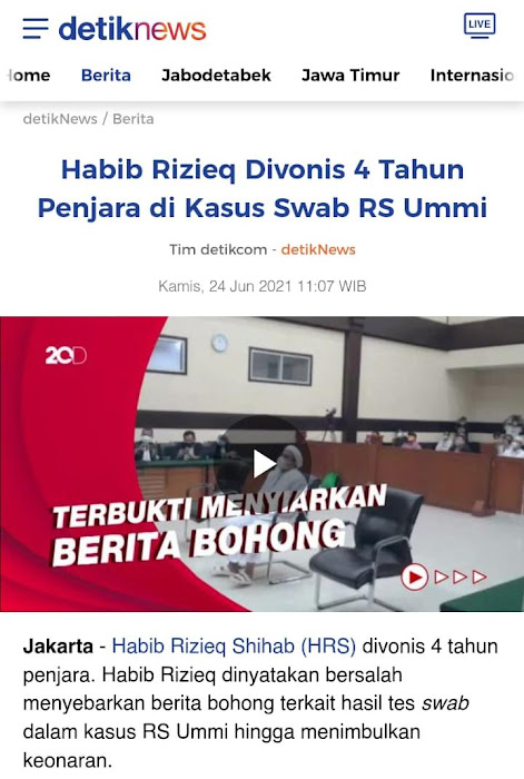 5 Terdakwa Kasus Minyak Goreng Divonis Ringan Cuma 1-3 Tahun, Lebih Berat Vonis Habib Rizieq Kasus Tes Swab RS Ummi 4 Tahun