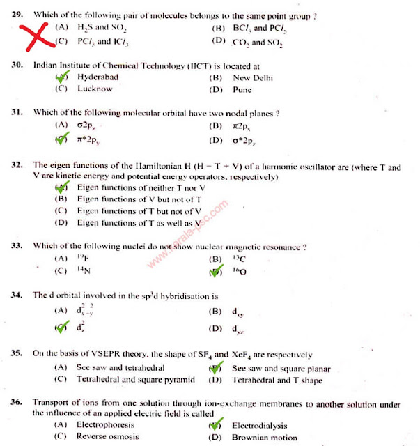 Junior Chemist - Mining Psc question