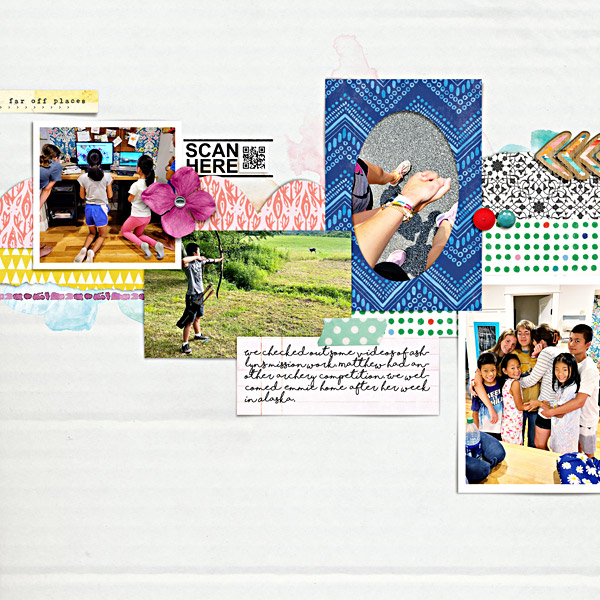 Week 26 {right} Digital Scrapbook Page by Scrapping with Liz