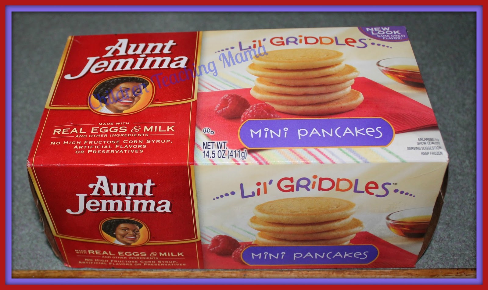 Aunt  Mini Teaching aunt to Lil  make Jemima how pancakes  Mama:: jemima blueberry Pancakes Frozen Children
