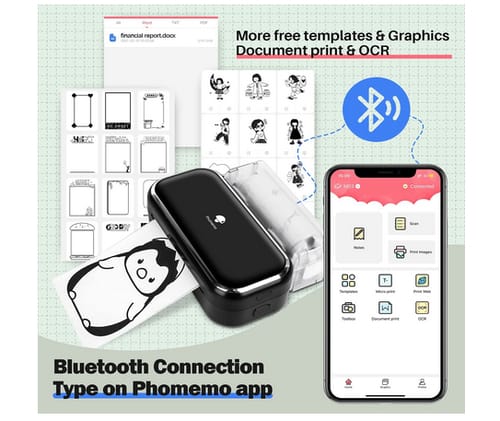 Phomemo Portable Thermal Bluetooth M03 Tiny Printer