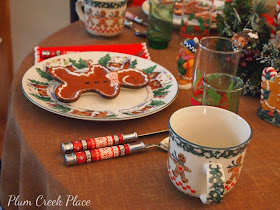 Plum Creek Place - Gingerbread Tablescape