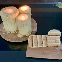 Mini tartas de velas para navidad.
