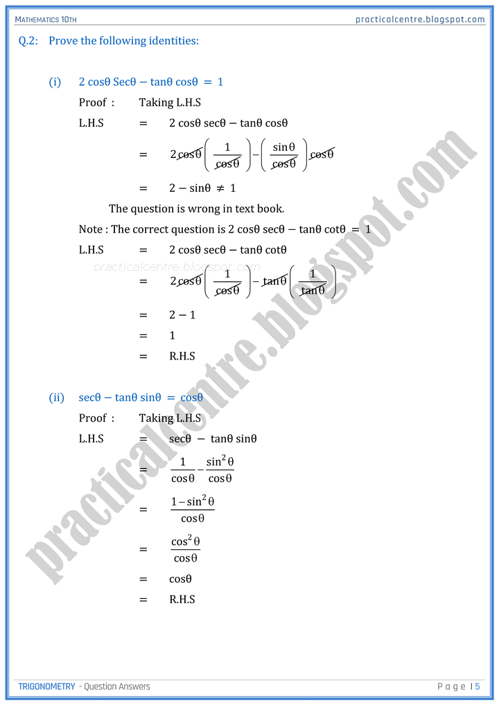 trigonometry-question-answers-mathematics-10th