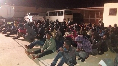 Libyan coastguards rescue over 1000 African migrants including women and children