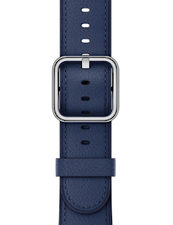 Midnight Blue Tapered Leather Buckle