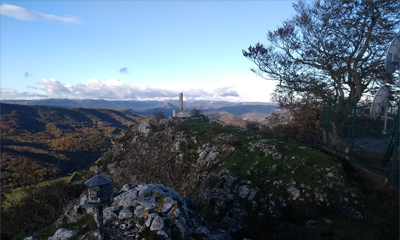 Sierra de Arkamu y Marinda vistos desde la cima de Atxabal