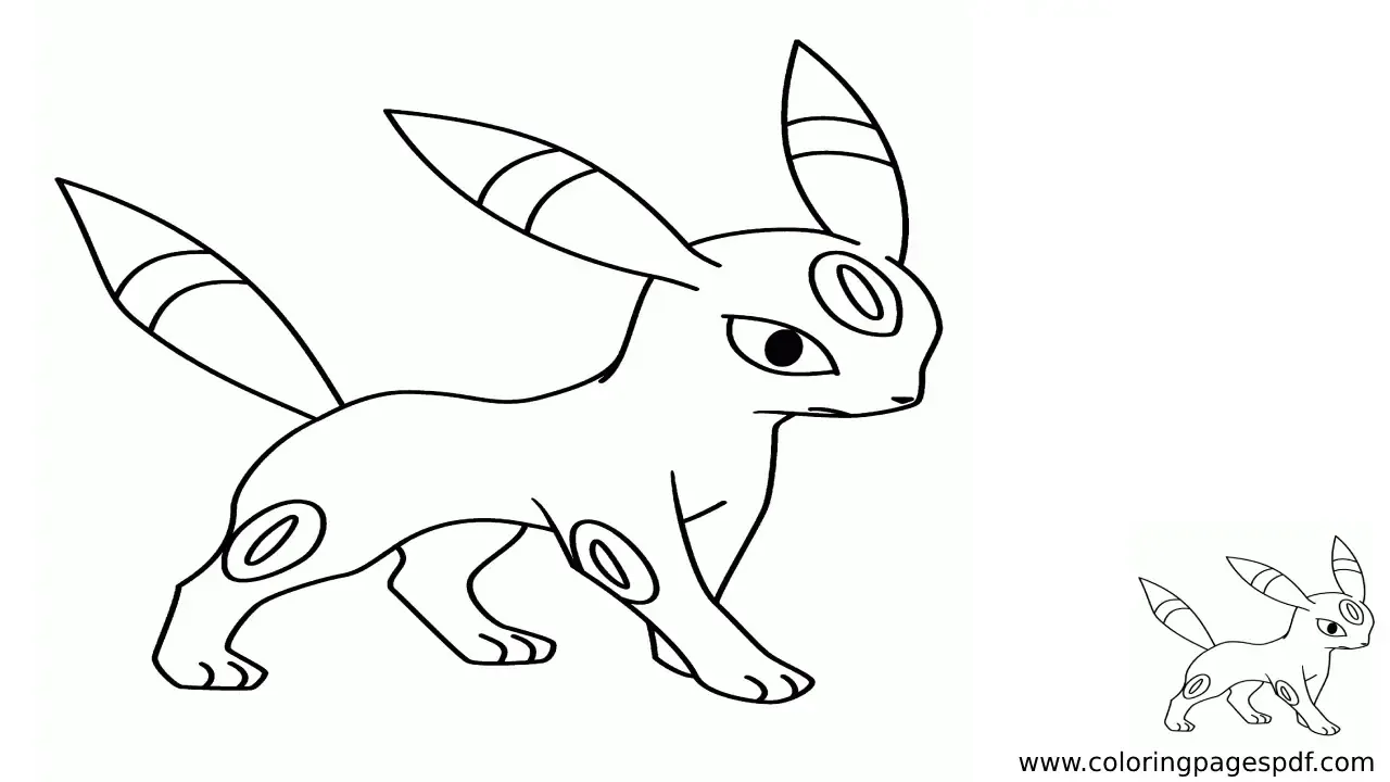 Coloring Page Of Umbreon