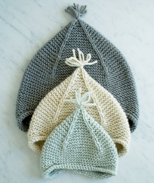 Garter Ear Flap Hat - Free Pattern