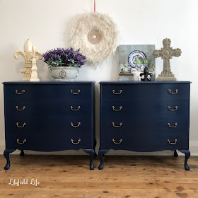 Lilyfield Life painted furniture in blue, navy and green