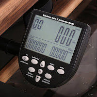 WaterRower S4 Performance Monitor, image, with 6 information & programming windows, 6 Quick Selection buttons, 3 Navigation buttons