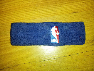 Lebron James "King James" #23 Game Worn Used Headband Cleveland Cavaliers NBA Dark Blue
