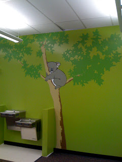 Koala in Tree Mural